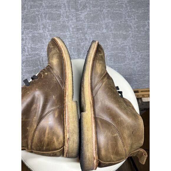 Rhodes Brown Leather Chukka Lace Up Casual Boot Mens Size 11 - Picture 8 of 9